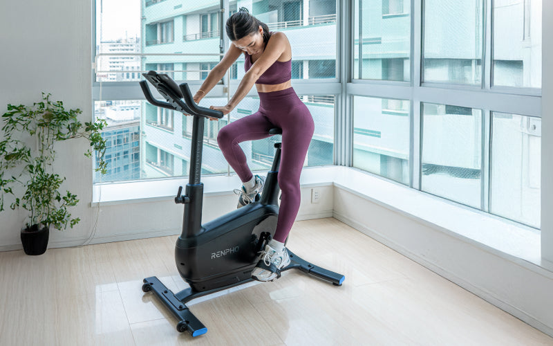 RENPHO AI Smart Exercise Bike Indoor Cycling Bike with Auto Resistance
