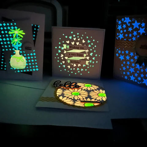 Lisa Horton Crafts Set of 7 Cloud 9 Neon Glossy Gels