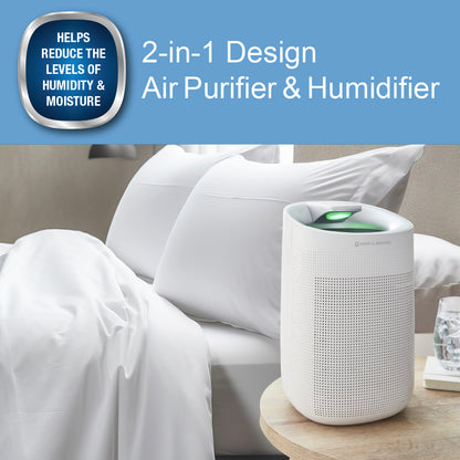 Spear & Jackson 48845 2 in 1 Air Purifier and Dehumidifier with HEPA Filter, 3 Speeds & Touch Screen Display