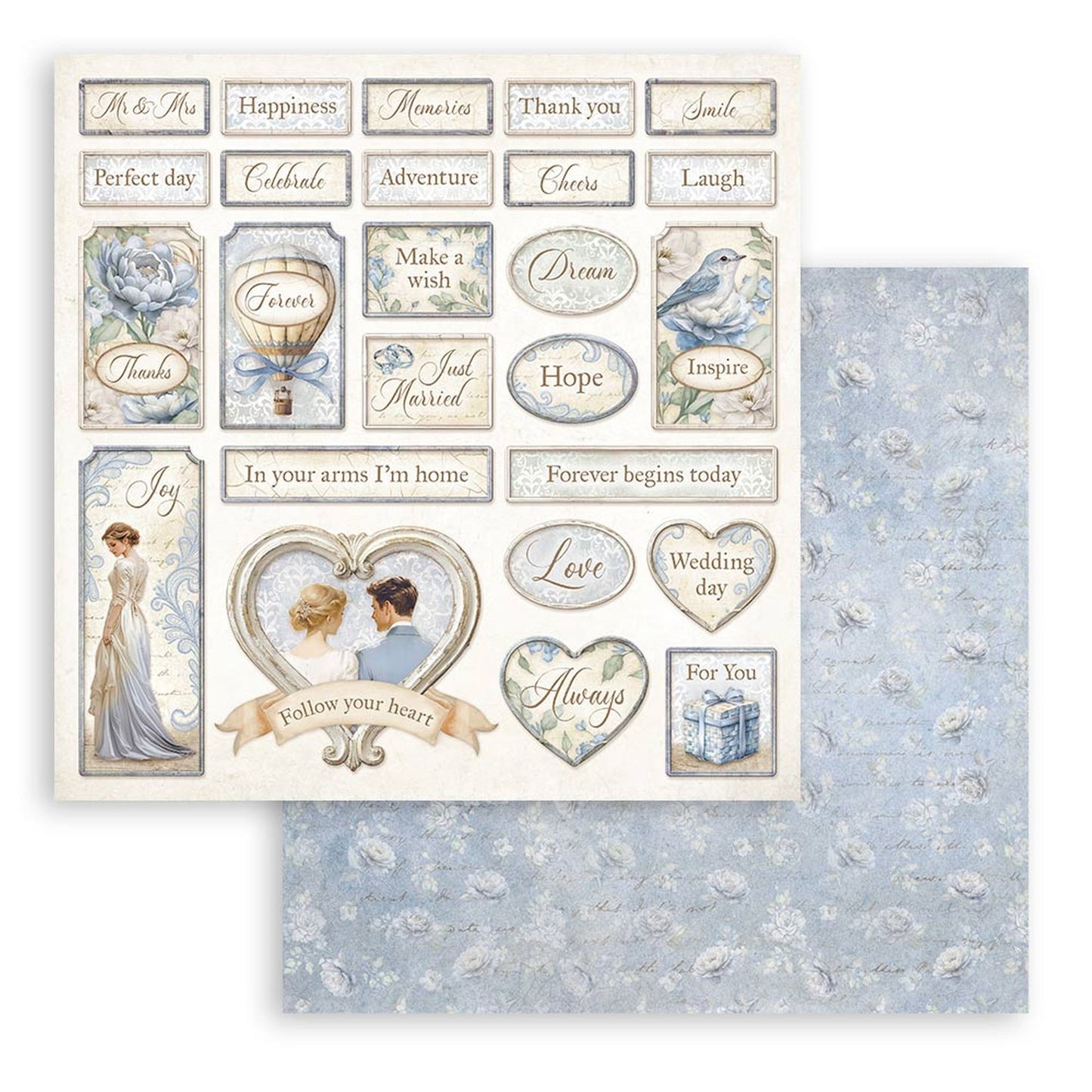 Stamperia Timeless 8"x8" Double Sided Scrapbook Pad