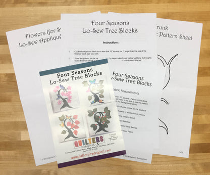 Quilter's Trading Post 4 Seasons Lo-Sew Trees Pattern