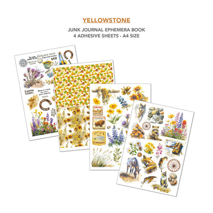 Ciao Bella Neverland & Yellowstone Junk Journal and Ephemera A4 Book Set