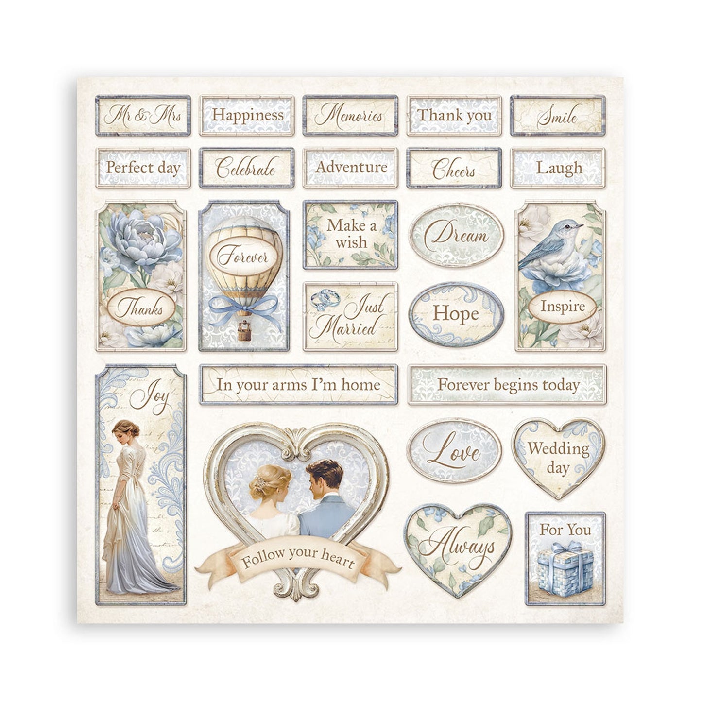 Stamperia Timeless 12"x12" Double Sided Scrapbook Pad