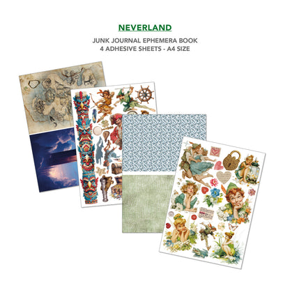 Ciao Bella Neverland Junk Journal and Ephemera A4 Book