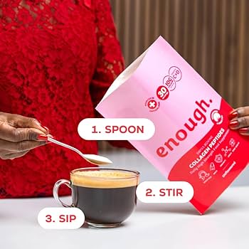 Enough Wellness Creatine and Collagen Exclusive Bundle - 2 Months Supply and FREE Scoop