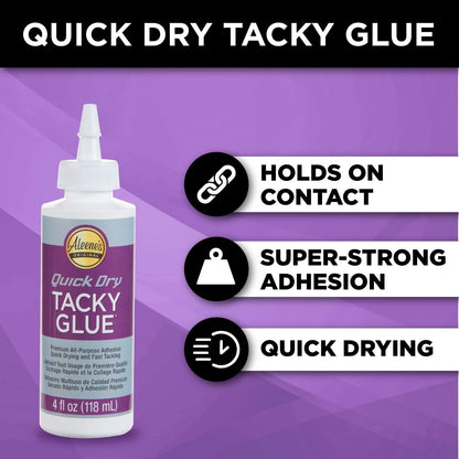 Aleene's Quick Dry Tacky Glue - 3 x 118ml Bottles