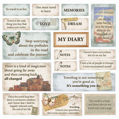 Ciao Bella Paper Eastern Journey  6"x6" Fussy Cut Pad