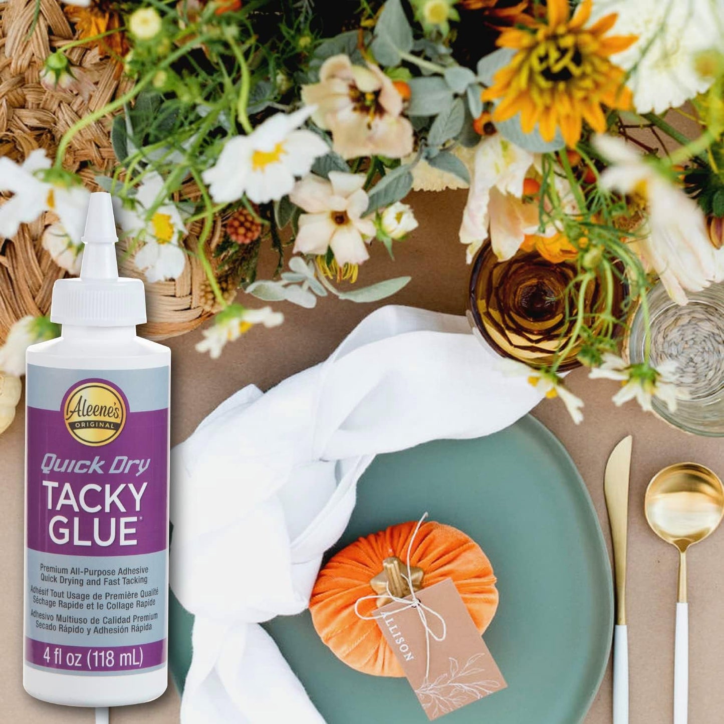 Aleene's Quick Dry Tacky Glue - 3 x 118ml Bottles