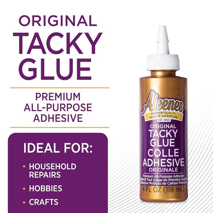 Aleene's Premium Super Strong Original Tacky Glue - 3 x 4oz Bottles