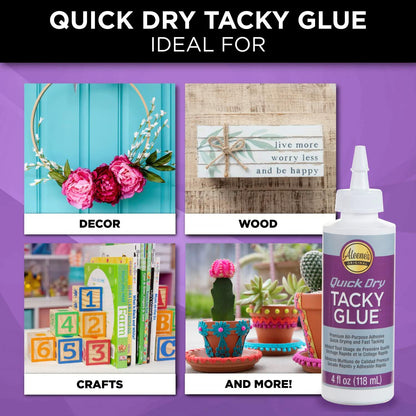 Aleene's Quick Dry Tacky Glue - 3 x 118ml Bottles