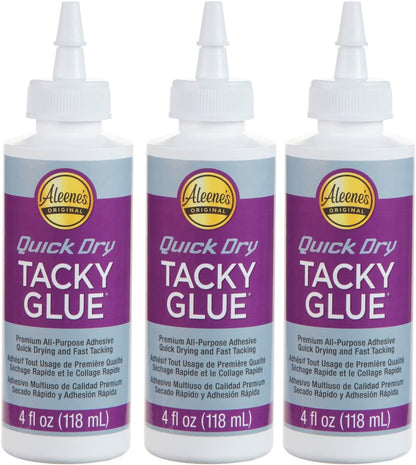 Aleene's Quick Dry Tacky Glue - 3 x 118ml Bottles