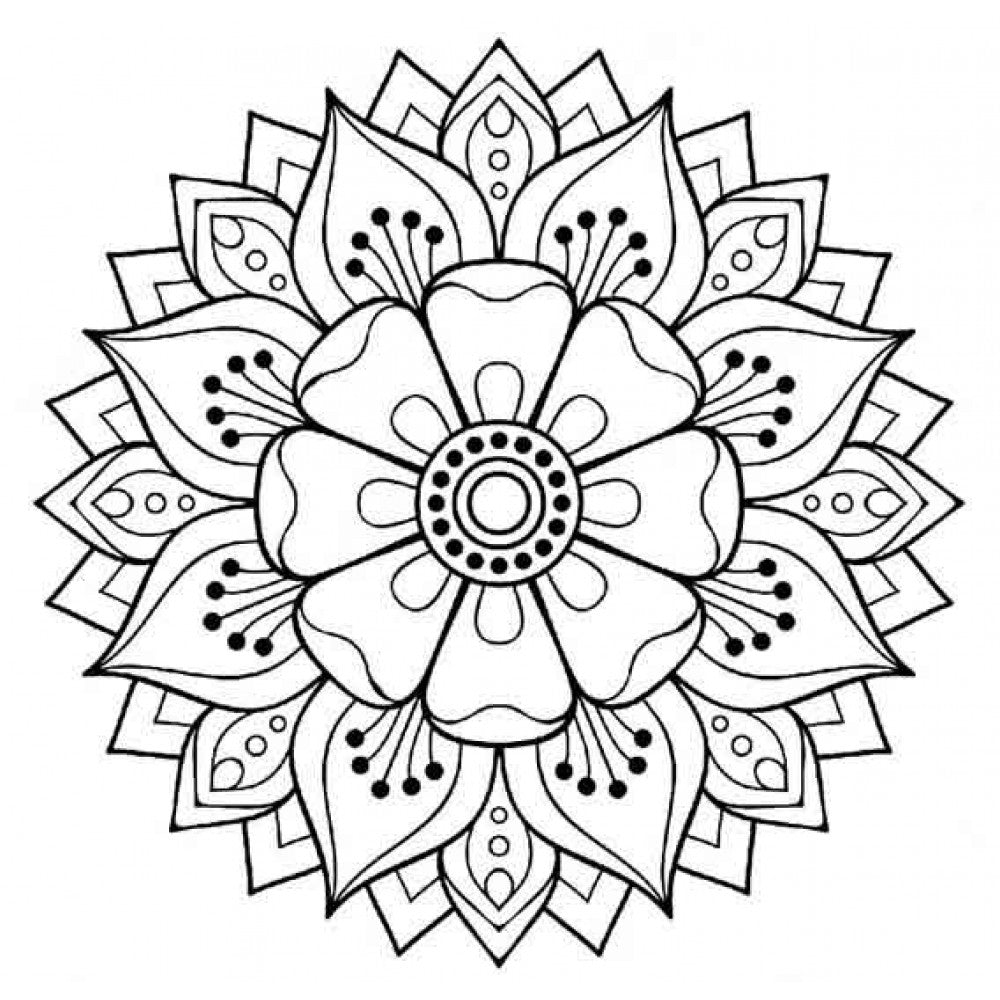 Stamp Addicts Fancy Flower Cling Mounted Rubber Stamp