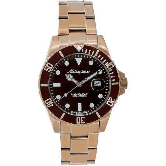 Mathey Tissot Vintage Quartz 42 mm LE Brown Dial Men's Watch