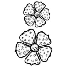 Stamp Addicts Bella's Blooms 2 x Cling Mounted Rubber Stamps