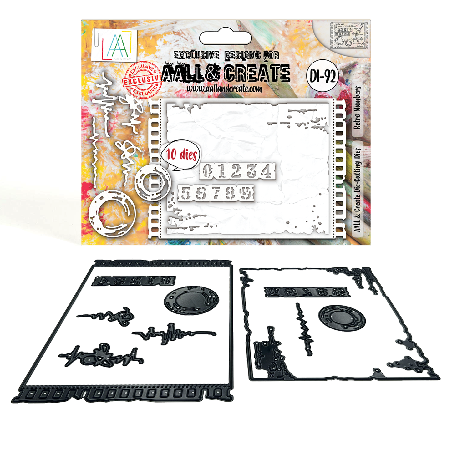 AALL & Create Die-Cutting Die Set - #DI-92 Retro Numbers