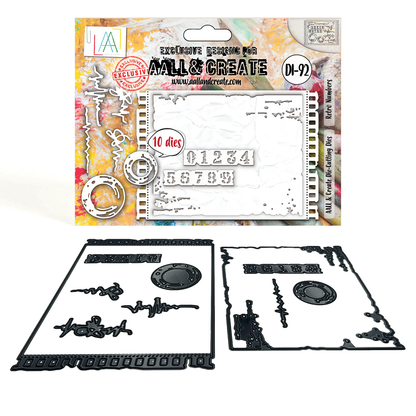 AALL & Create Die-Cutting Die Set - #DI-92 Retro Numbers