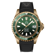Solar Aqua Deep Bay Swiss Automatic Peseux 224 - Green Dial Bronze