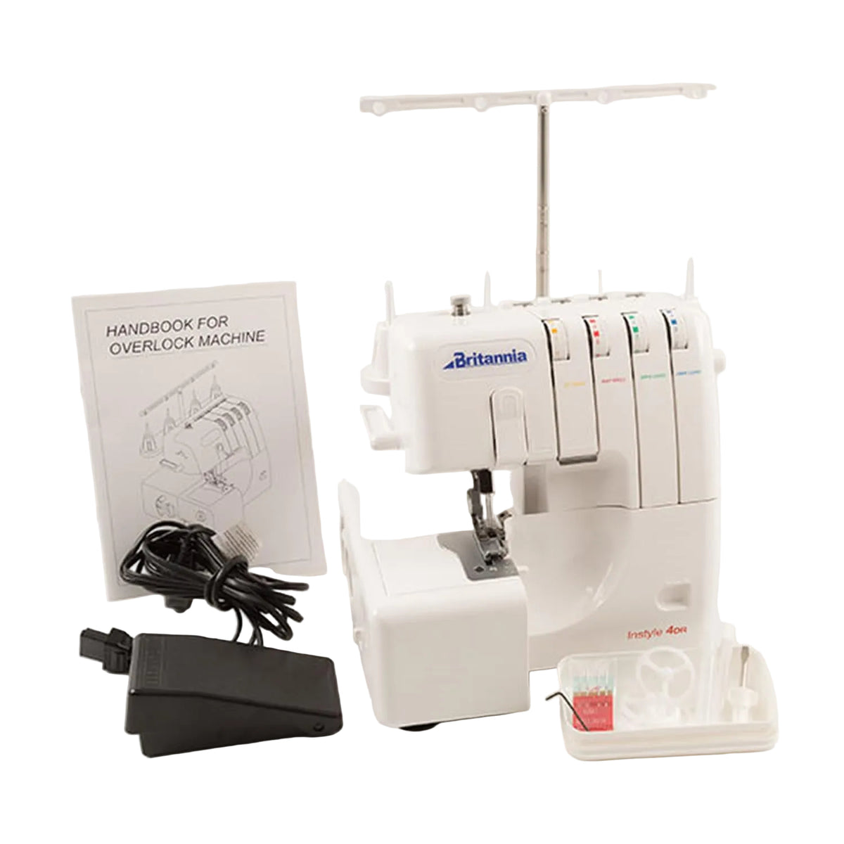 Game Overlocker Machine Britannia 4DR Overlocker Machine - 2, 3 & 4 Thread Overlocker with Dif ...