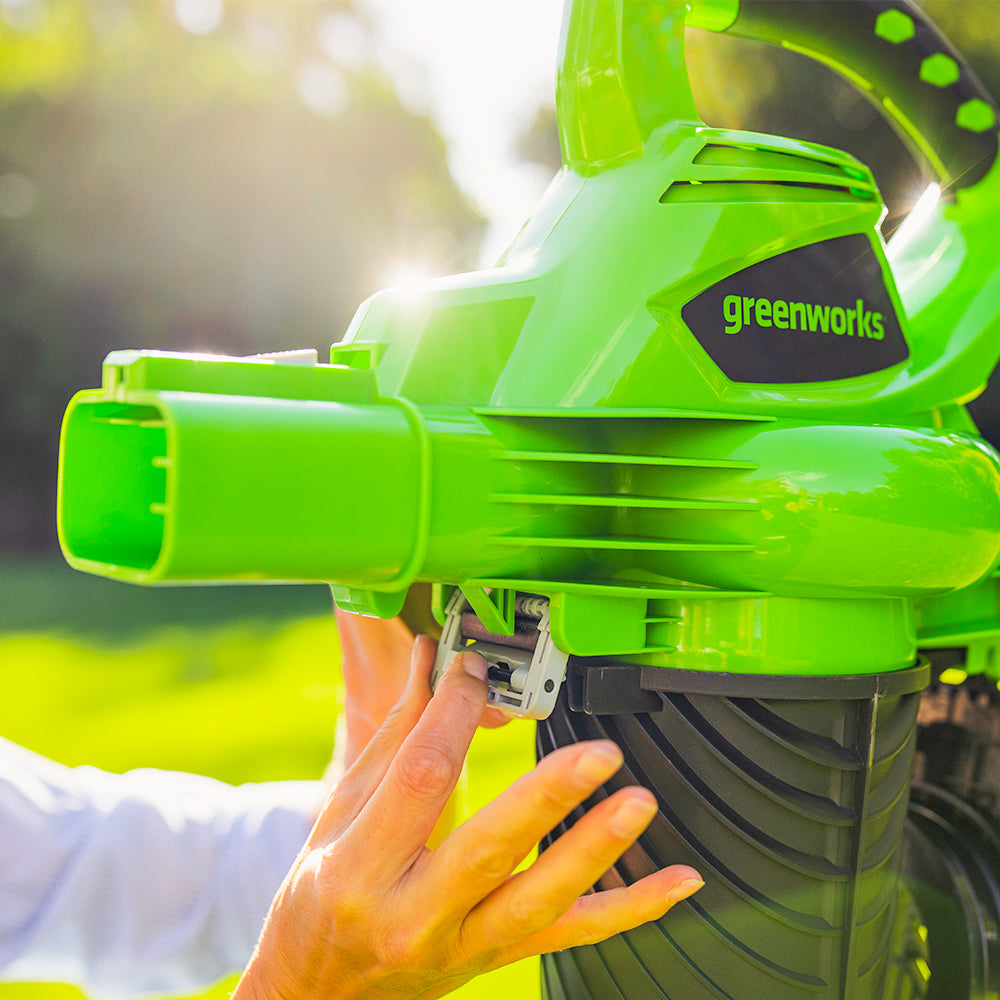 Greenworks 40V DigiPro Blower & Vacuum Kit – Two 2Ah Batteries – product detail or in-use view