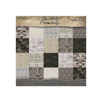 Tim Holtz Idea-ology Palette Papers Final Release Collection – 72 Sheets (12" x 12" & 8" x 8")