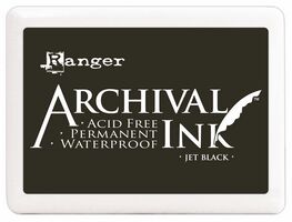 Ranger Archival Jet Black Ink Pad & Reinker
