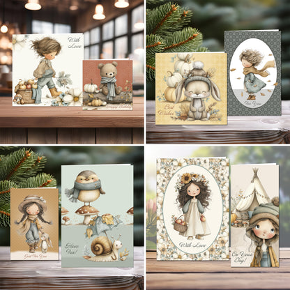 The Crafty Witches Ready Made Cards A Song for Autumn Digital Collection