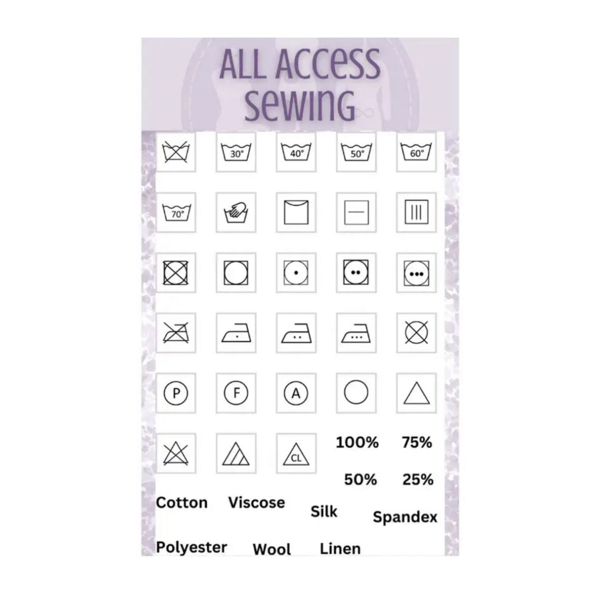 All Access Sewing Laundry Stamp Set