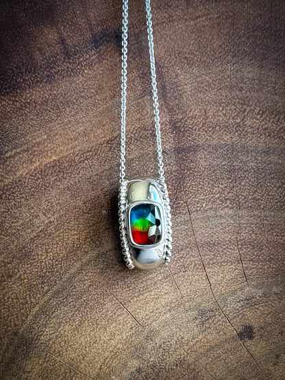 Canadian Ammolite Gems by Kenneth Bradley ‘Ariana’ Pendant