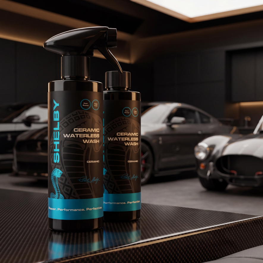 Shelby Ceramic Waterless Wash Twin Pack – 2 x 500ml with 2 Trigger Sprays