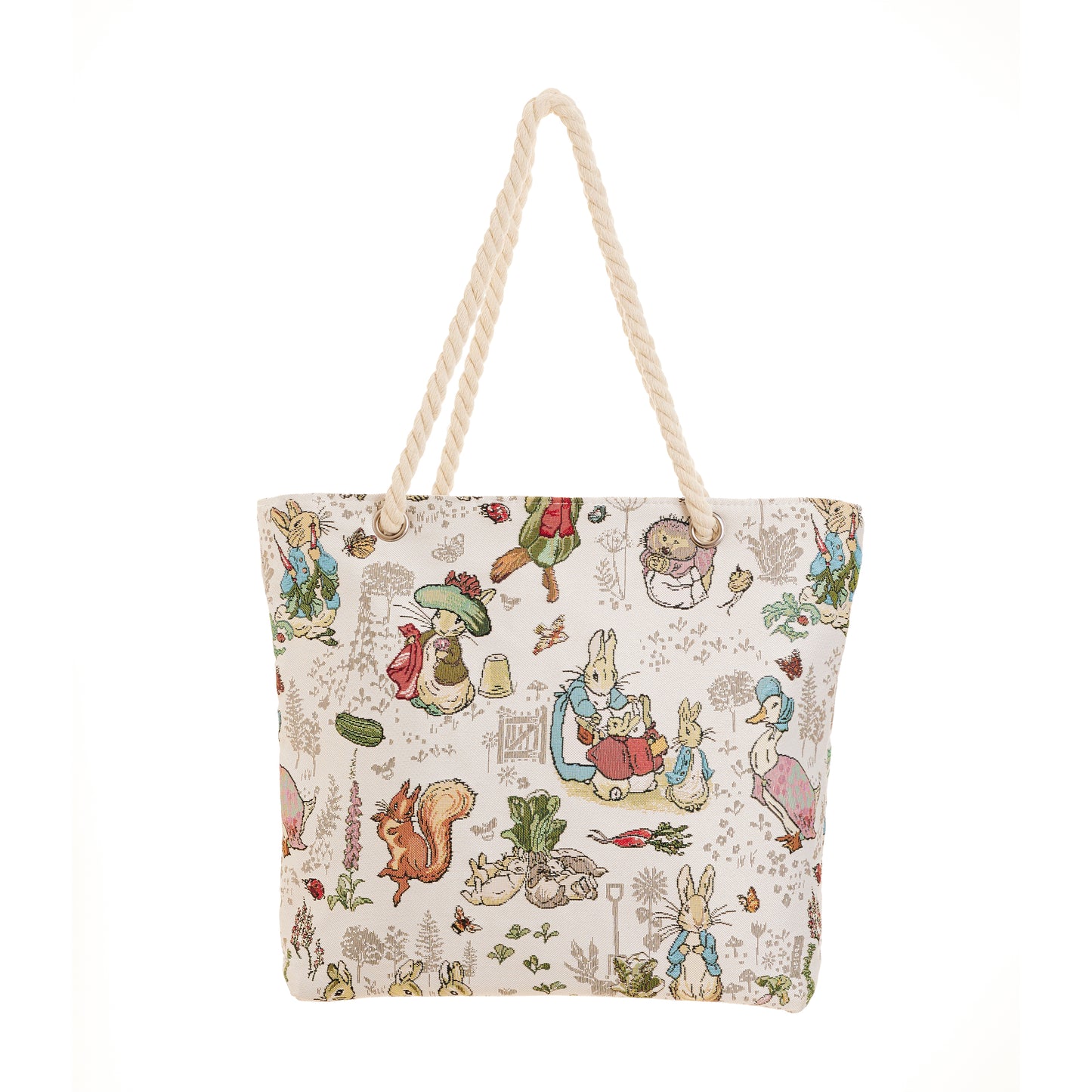 Signare Tapestry Beatrix Potter Peter Rabbit Beach Rope Bag with Cosmetic Bag