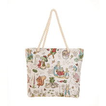 Signare Tapestry Beatrix Potter Peter Rabbit Beach Rope Bag with Cosmetic Bag