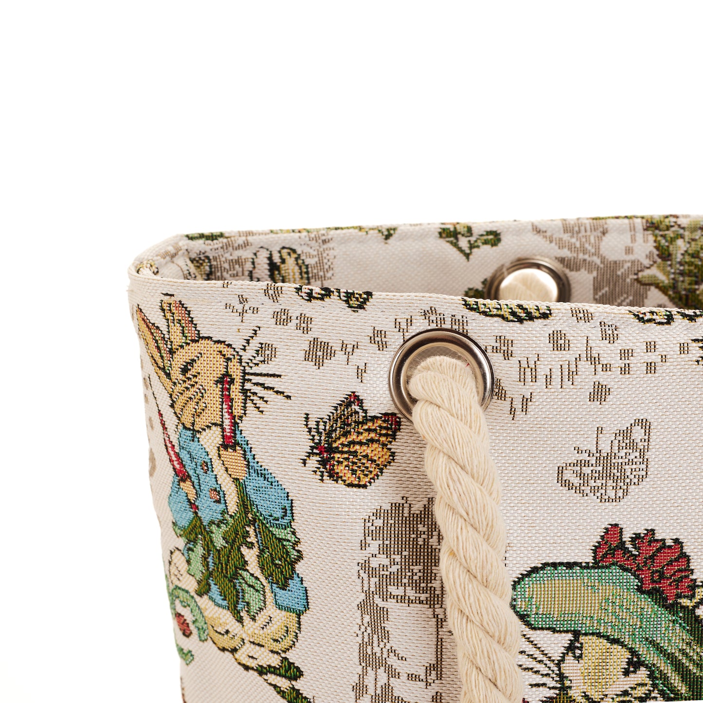 Signare Tapestry Beatrix Potter Peter Rabbit Beach Rope Bag with Cosmetic Bag