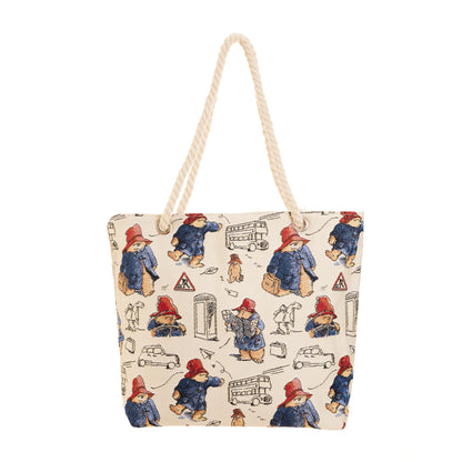 Signare Tapestry Paddington Original Beach Rope Bag with Cosmetic Bag