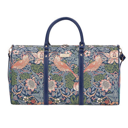 Signare Tapestry William Morris Strawberry Thief Blue Holdall