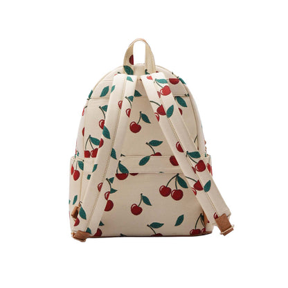 Signare London Large Back Pack Cherry Design in Cream