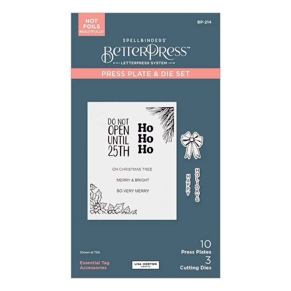 Spellbinders Essential Tag Accessories BetterPress Plate and Die Set by Lisa Horton