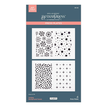 Spellbinders Holiday Background Panels BetterPress Plates by Lisa Horton
