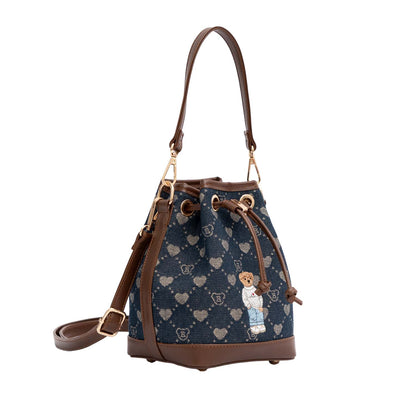 Signare London Bucket Bag B-loved Design in Blue