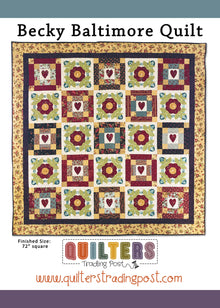Quilter's Trading Post Becky Baltimore Quilt Pattern