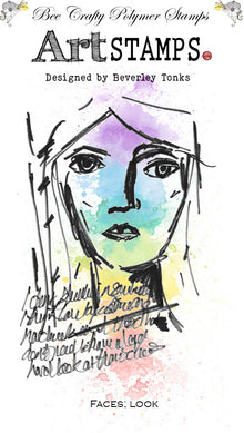 Bee Crafty Art Stamps Faces - Look