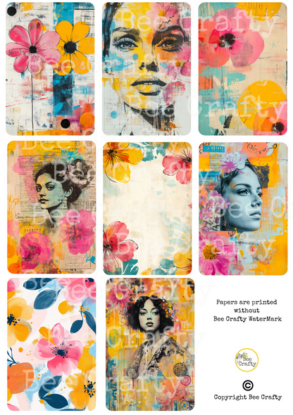 Bee Crafty Catalyst Collage A4 Papers - Painted Gaze