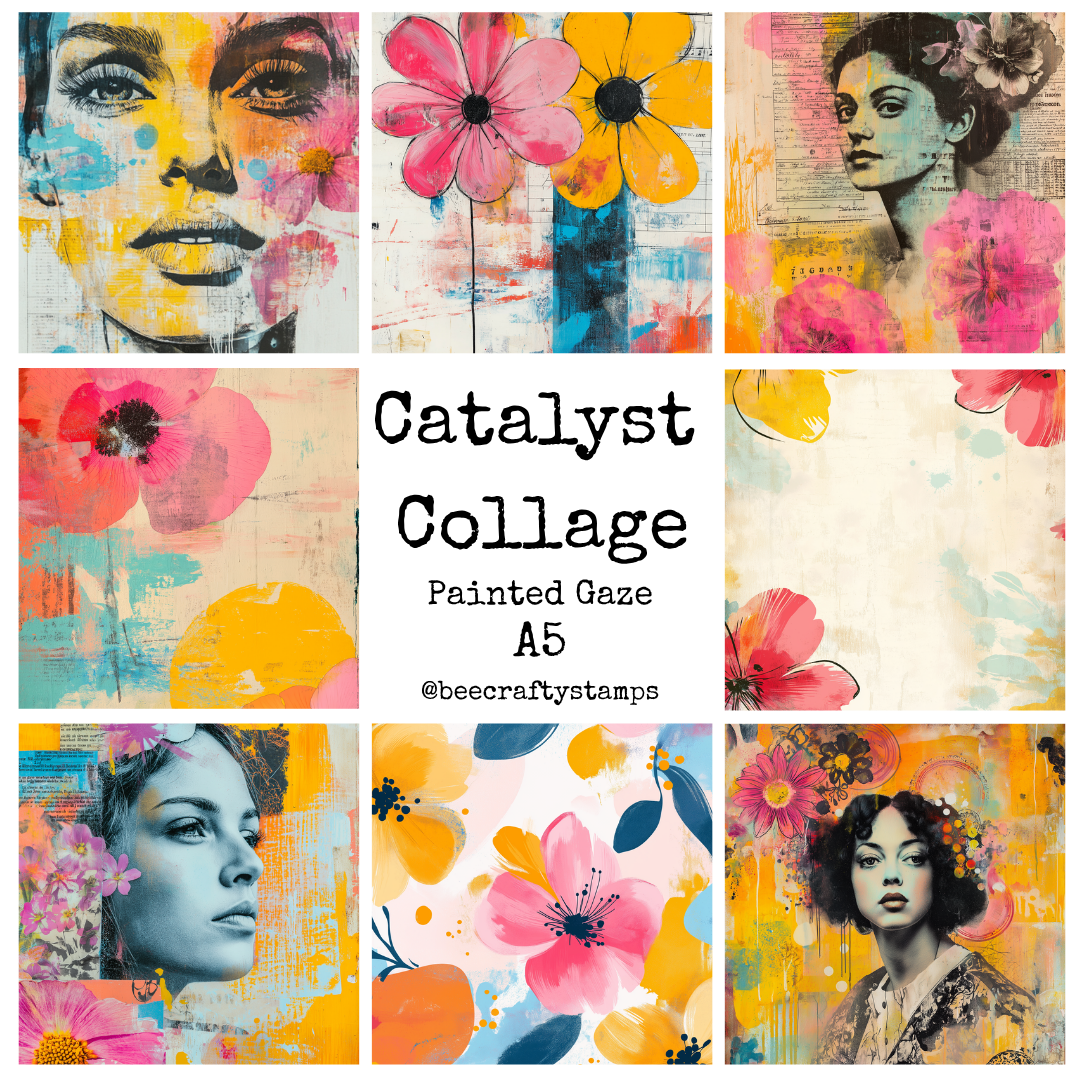 Bee Crafty Catalyst Collage A5 Papers - Painted Gaze