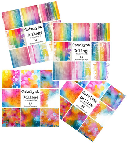 Bee Crafty Catalyst Collage NEW Bubbles & Boards Bundle