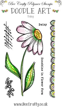 Bee Crafty Doodle Art Stamps - Daisy