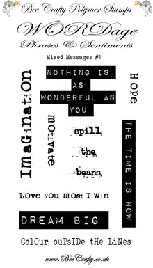 Bee Crafty WORDage Sets: Mixed Messages 1