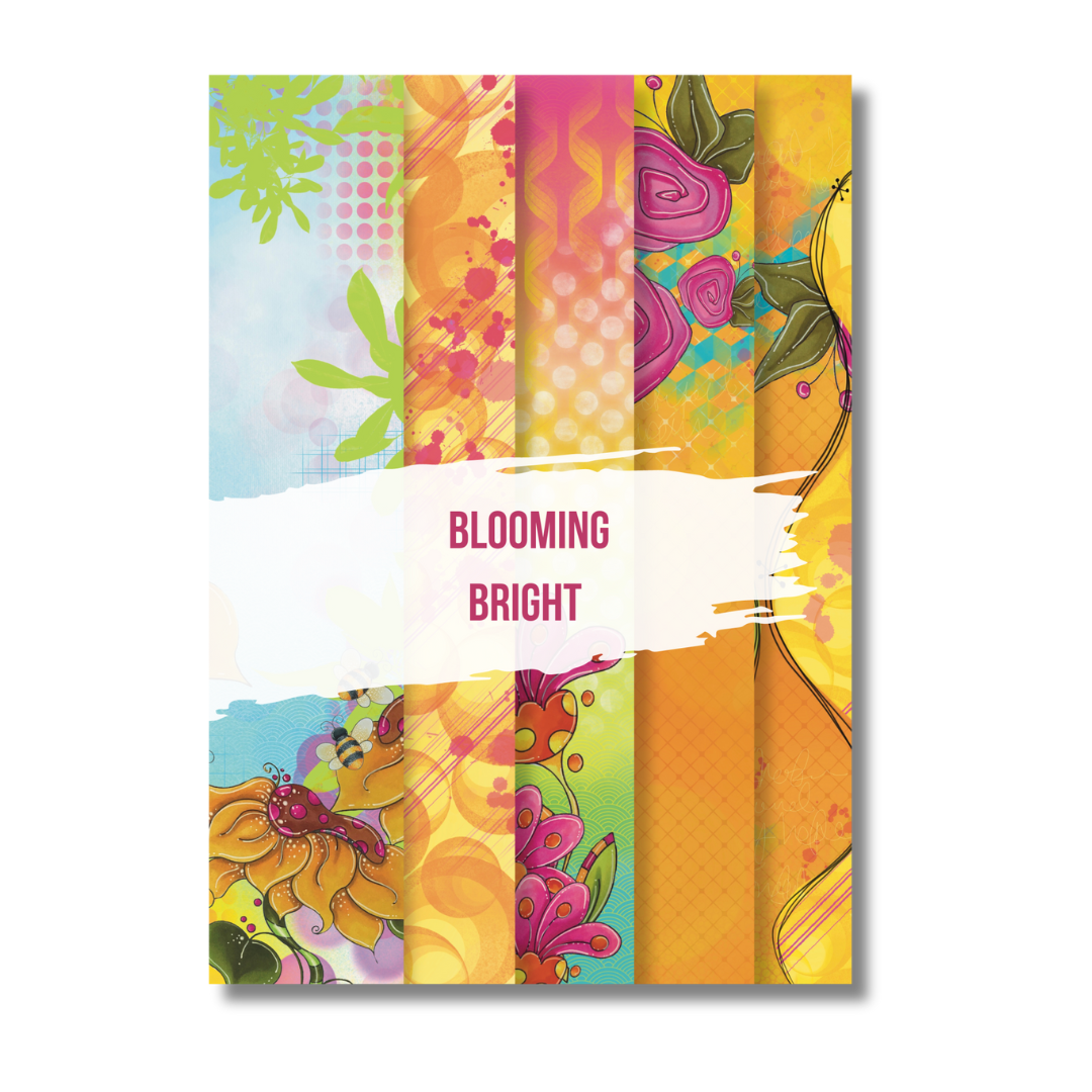 JMC Designs A4 Blooming Bright Paper Pad - 25 Papers