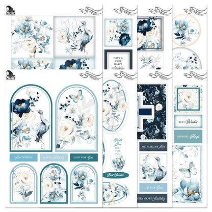 The Crafty Witches Blue Blooms Digital Collection