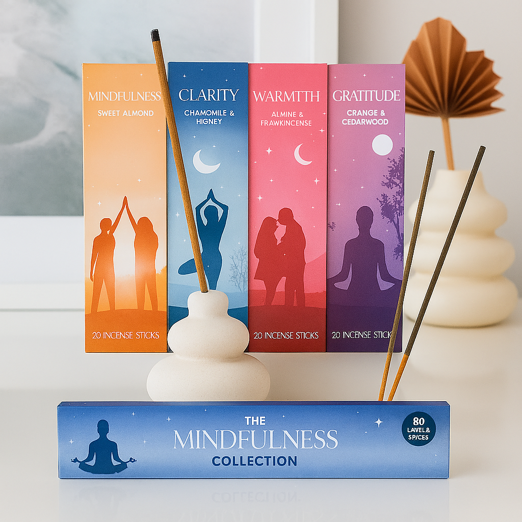 Something Different The Mindfulness Collection Incense Stick Set & Complimentary Balancing Stones Holder