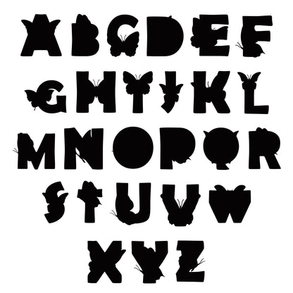 The Crafty Witches Butterfly Alphabet SVG Collection