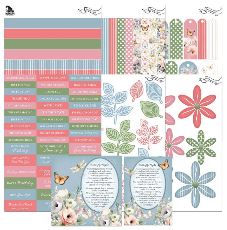 The Crafty Witches Butterfly Kisses Digital Collection